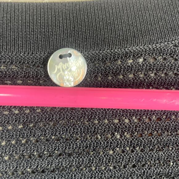 Margaret O'Leary Black Open Front Cardigan Sweater Pockets Womens Small - Picture 2 of 4